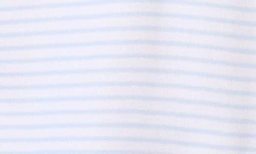 Tailorbyrd Modern Fit Stripe Piqué Polo In Blue