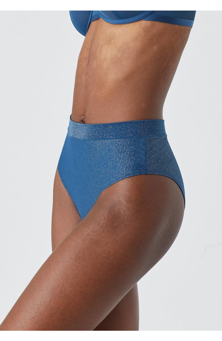 CUUP The Highwaist Lurex, Alternate, color, Ocean Sparkle