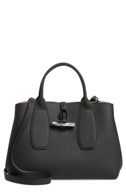 Medium Roseau Leather Tote