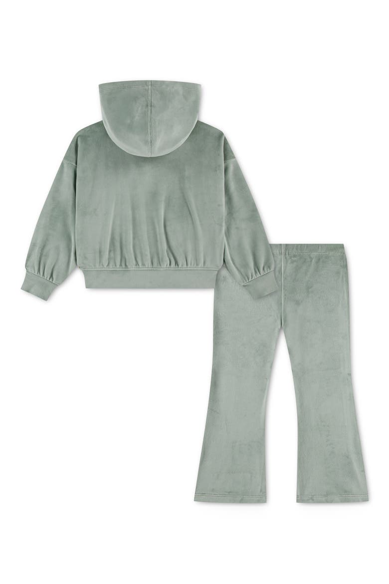 Kids' Cozy Flare Legging Set, Alternate, color, JADE HORIZON