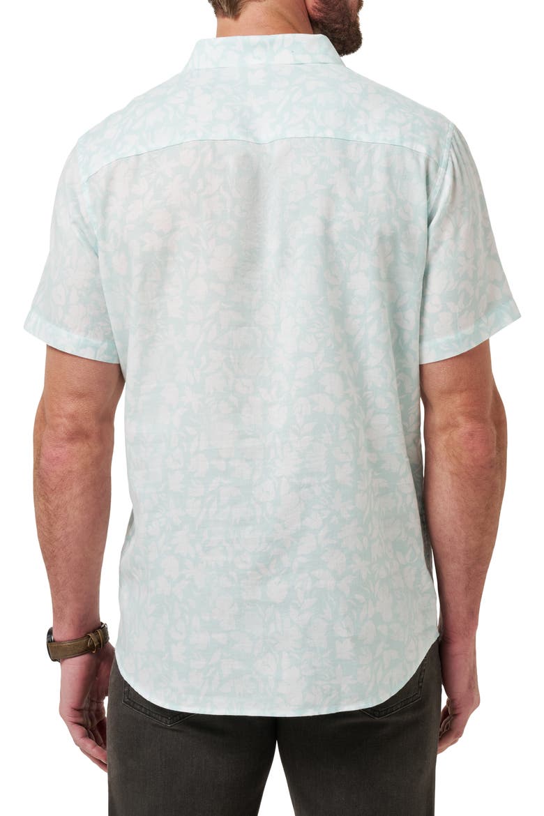 Double Room Short Sleeve Button-Up Shirt, Alternate, color, EGGSHELL BLUE