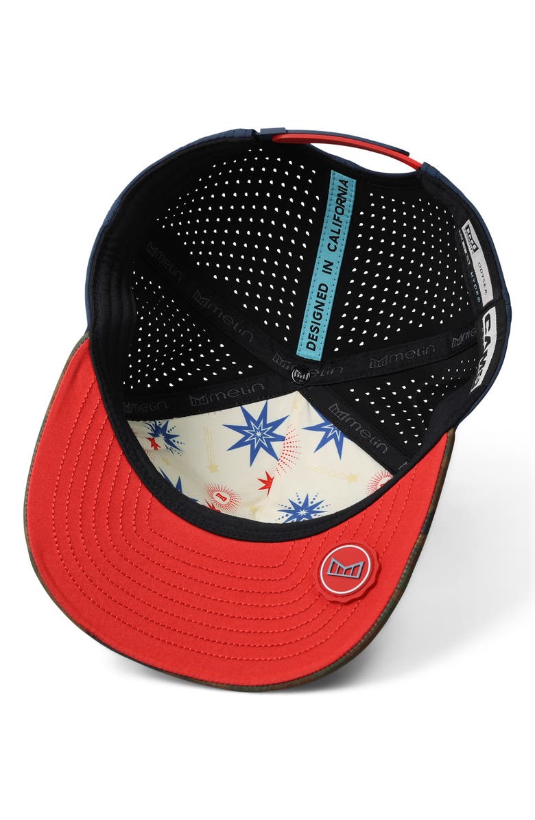 Melin Hydro Odysea Merica Camo Performance Snapback Ball Cap, Alternate, color, 