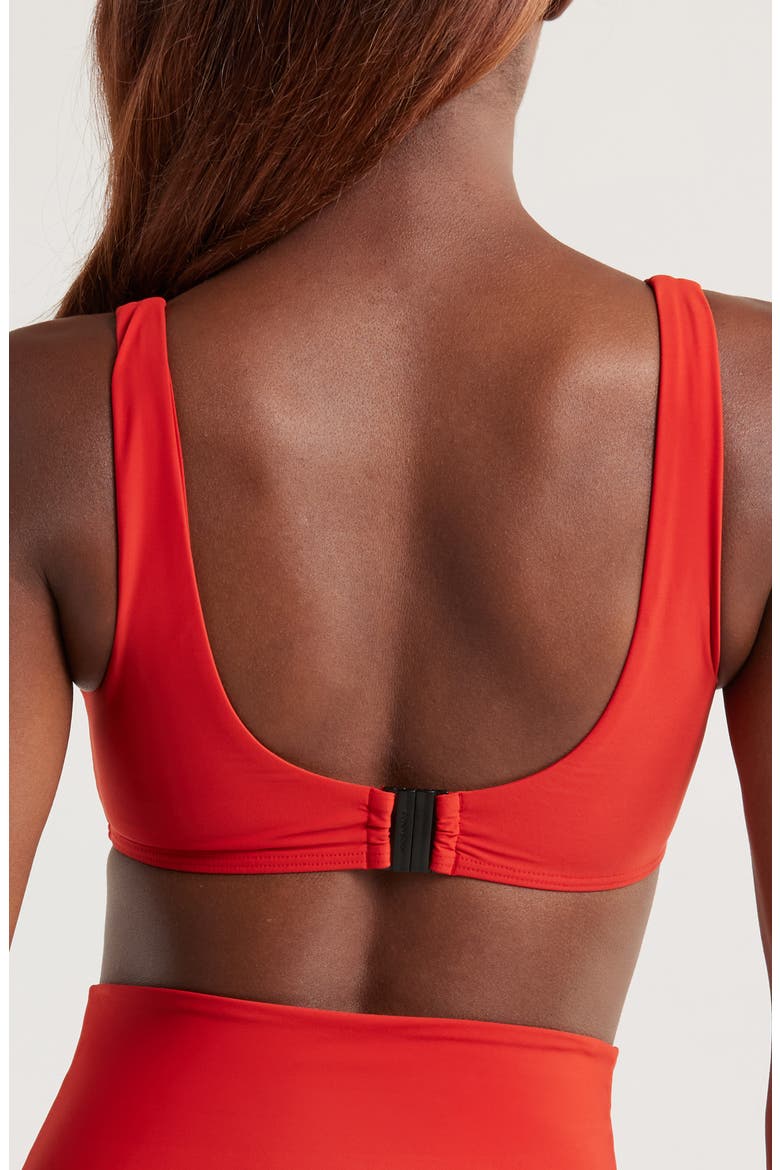 Verona Notched Bikini Top, Alternate, color, ROSSO