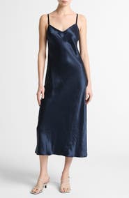 Vince Midi Satin Slipdress