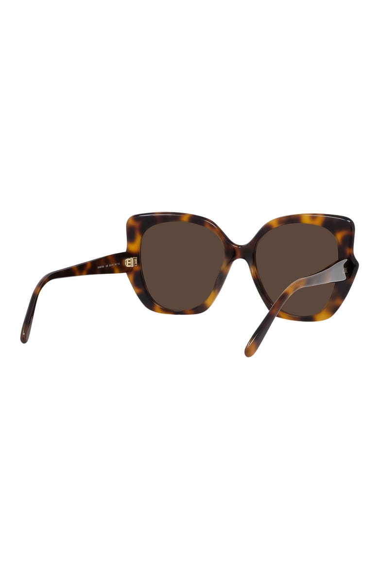 Thin 55mm Geometric Sunglasses, Alternate, color, DARK HAVANA / BROWN