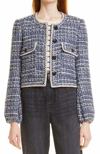 Veronica Beard Brim Cotton Blend Tweed Jacket