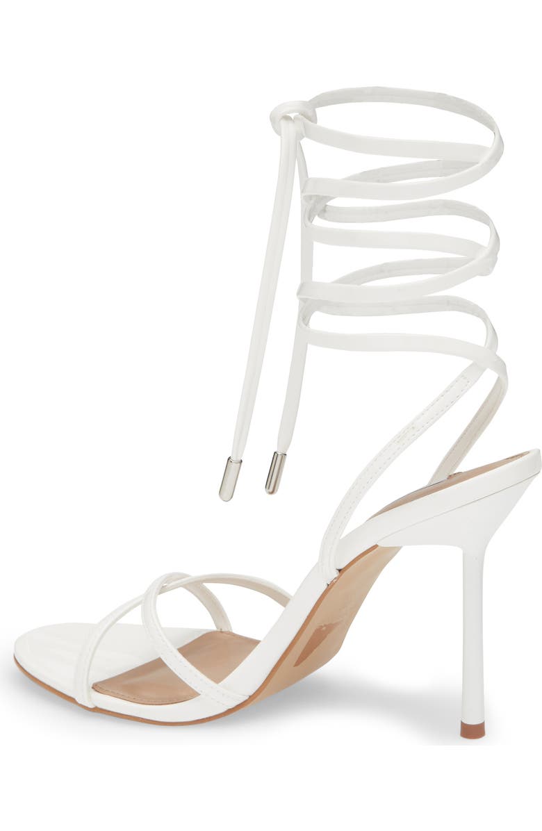Steve Madden Neri Wrap Heeled Sandal, Alternate, color, White Patent