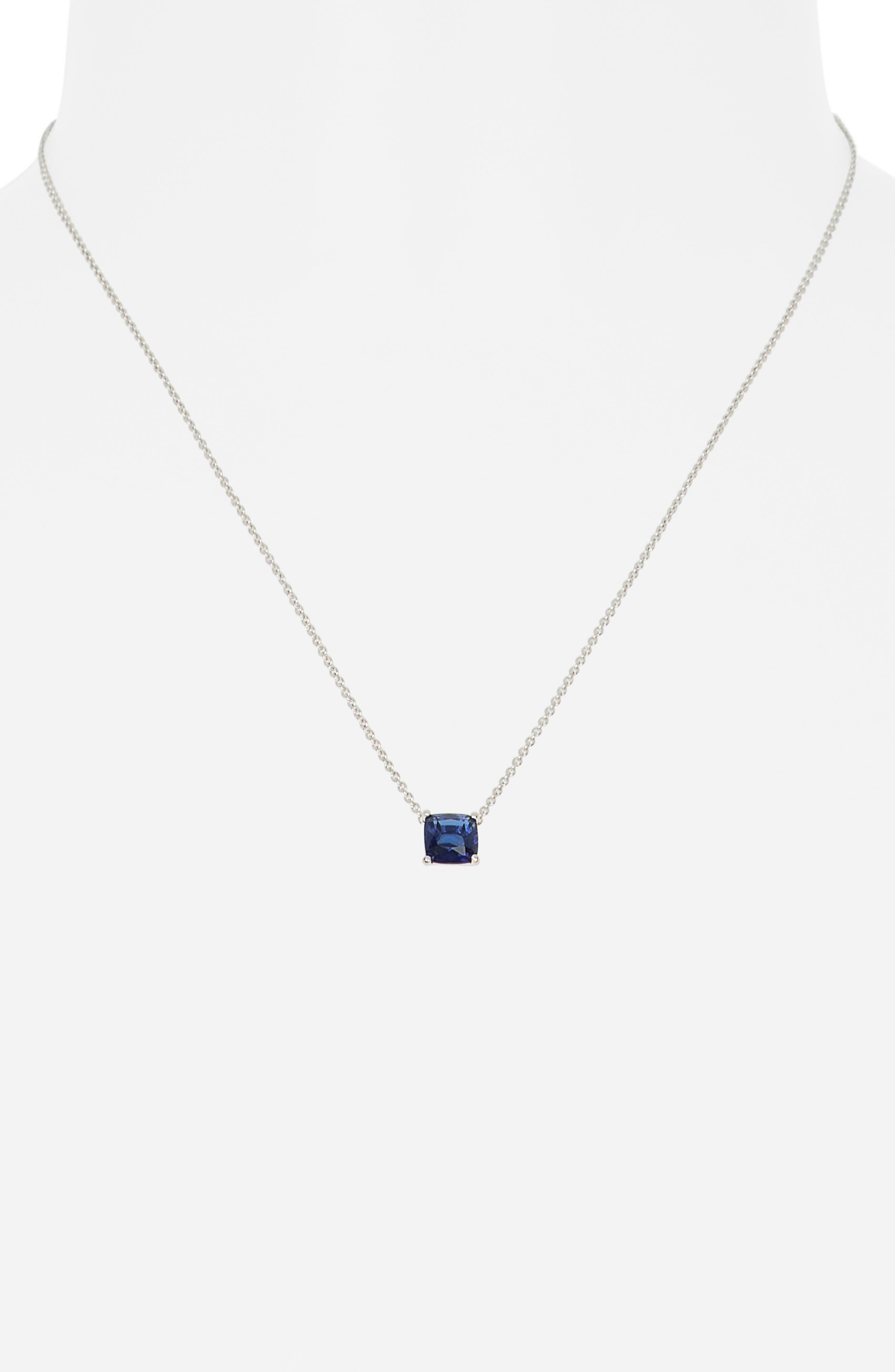 Modern Love Cushion Cut Cubic Zirconia Pendant Necklace