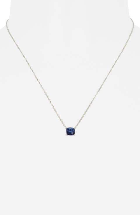 Modern Love Cushion Cut Cubic Zirconia Pendant Necklace