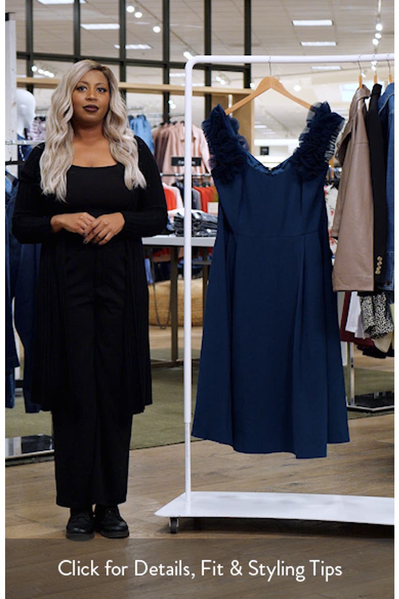 Roselyn Tulle Detail Midi Dress video