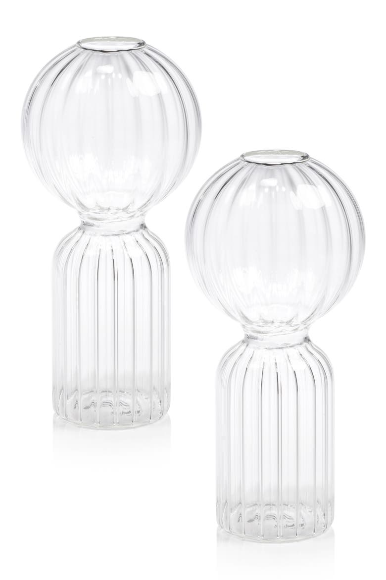 Ritz Set of 2 Vases, Main, color, CLEAR