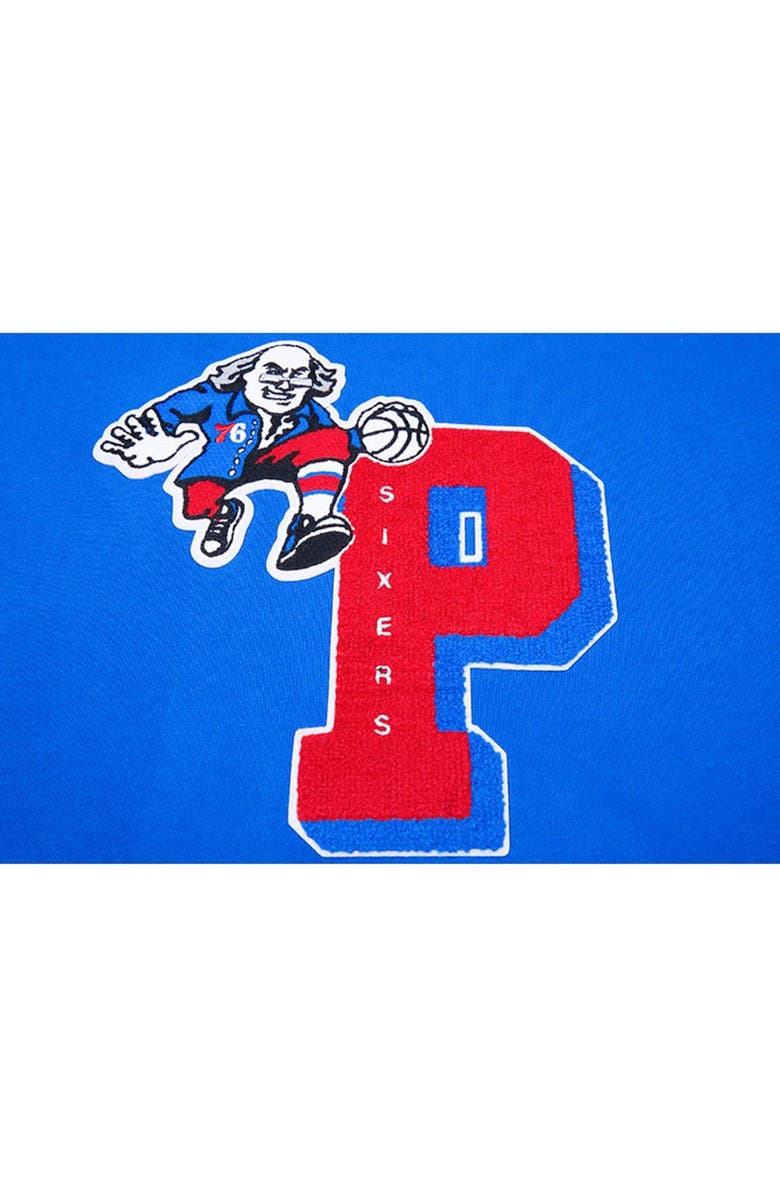 PRO STANDARD Women's Pro Standard Royal Philadelphia 76ers Mash Up Pullover Sweatshirt, Alternate, color, Royal