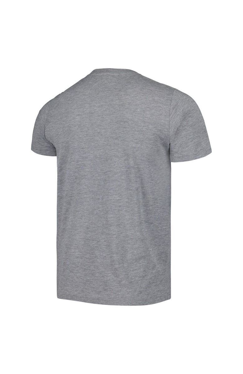 Homage Men's Homage Gray Washington Nationals Doodle Collection Running The Free World Tri-Blend T-Shirt, Alternate, color,