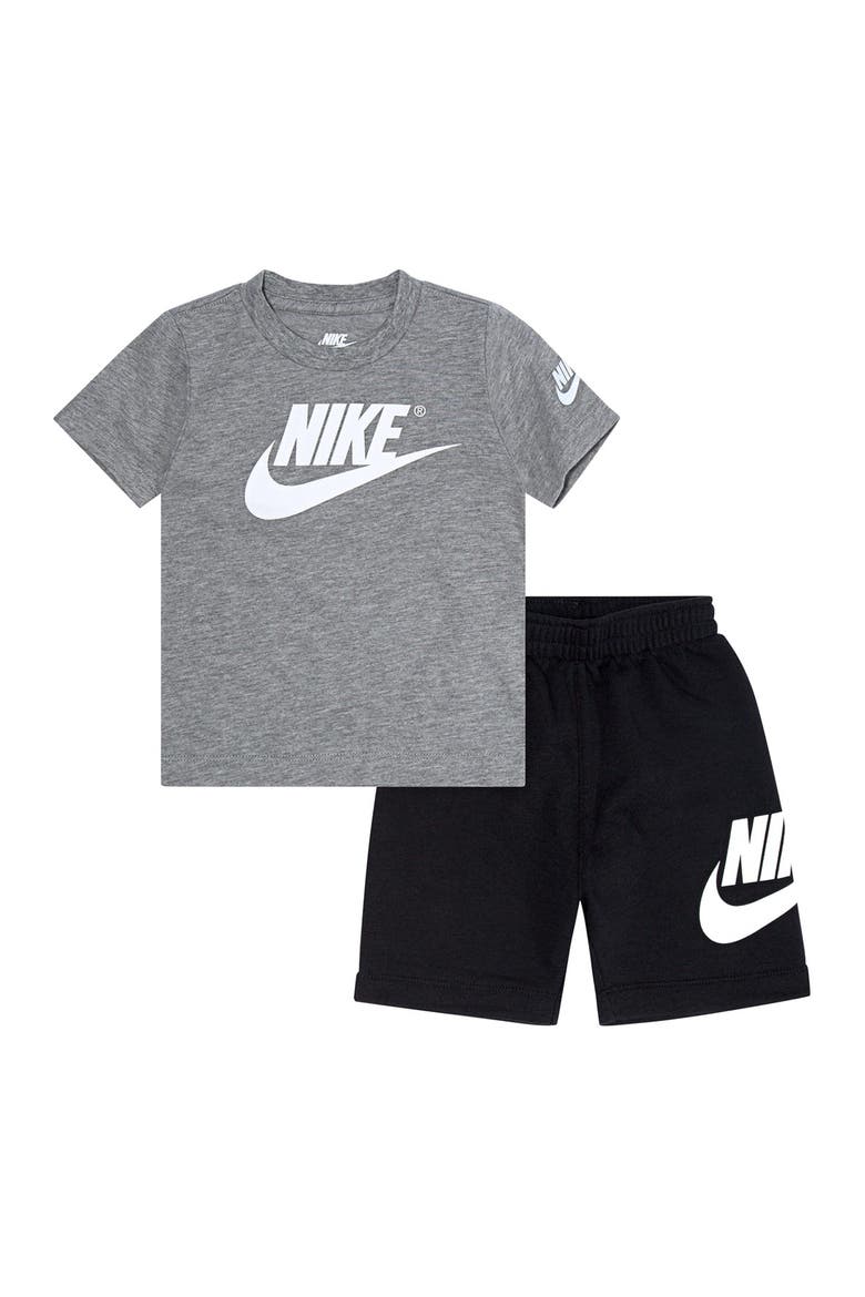 Futura T-Shirt & Shorts Set, Main, color, BLACK