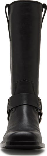 【Steve Madden】Ruskin モト エンジニアトールブーツ RUSKIN Chestnut Suede Square Toe Moto Boots – Steve Madden