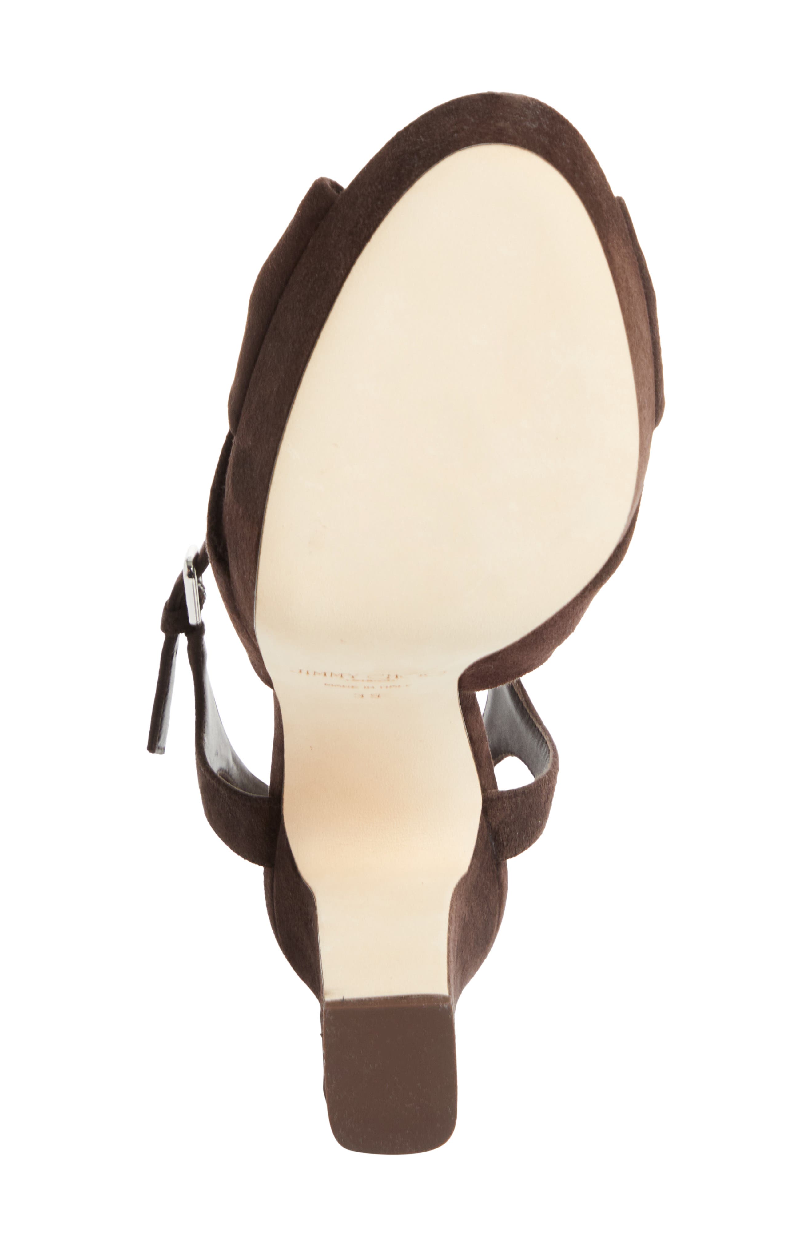 Jimmy Choo Heloise Platform Sandal, Alternate, color, Chocolate