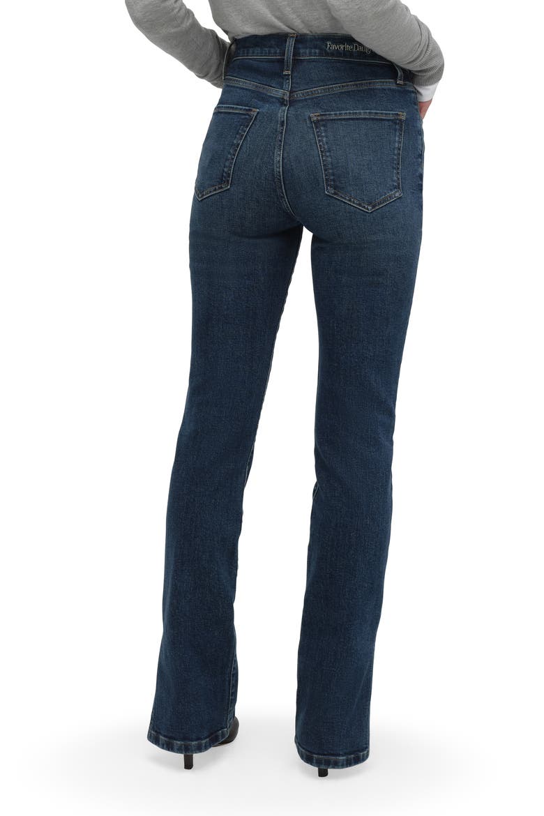 The Valentina Split Hem Super High Waist Bootcut Jeans, Alternate, color, BELMONT