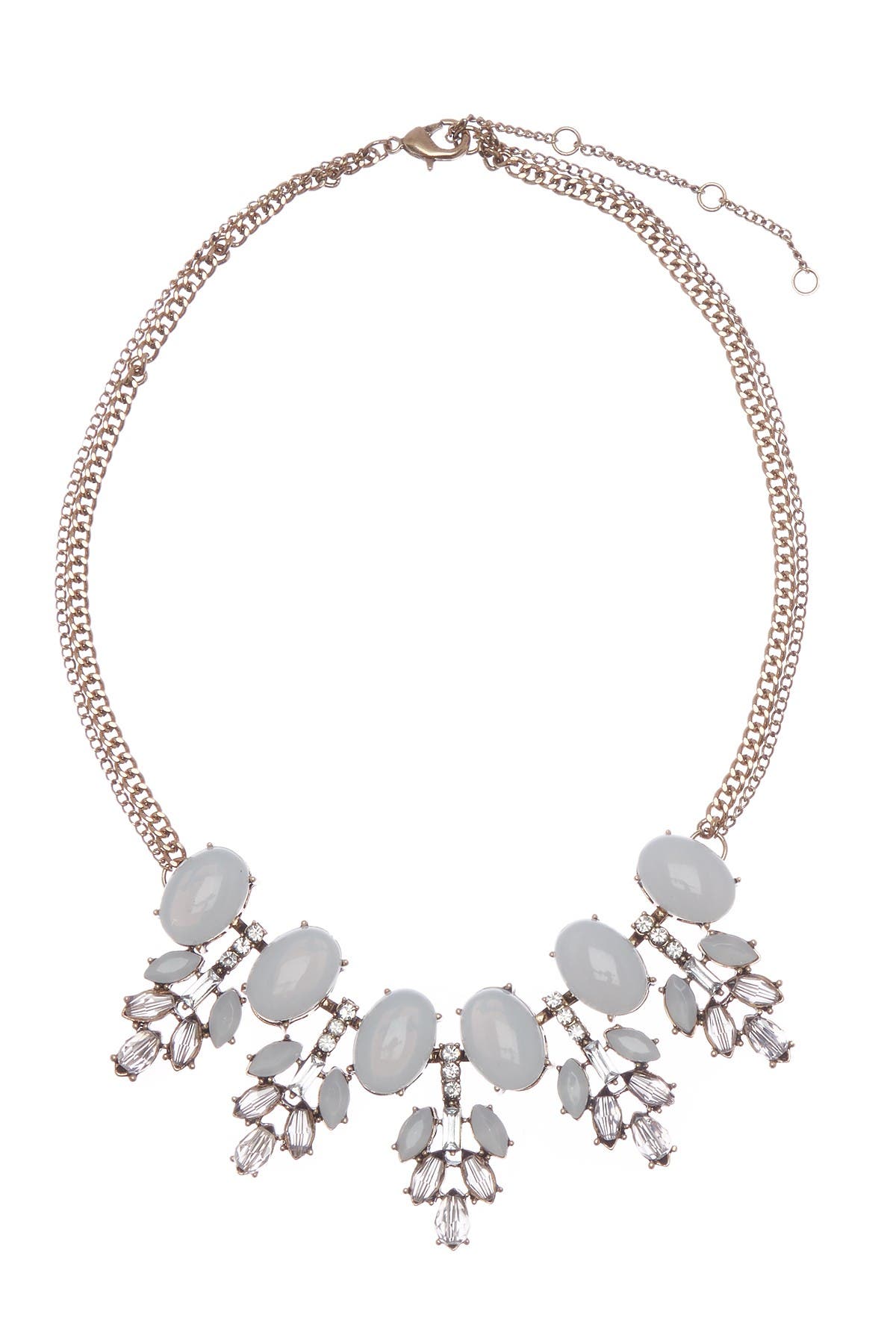 OLIVIA WELLES Nicole Crystal Statement Necklace