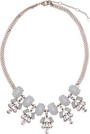 OLIVIA WELLES Nicole Crystal Statement Necklace
