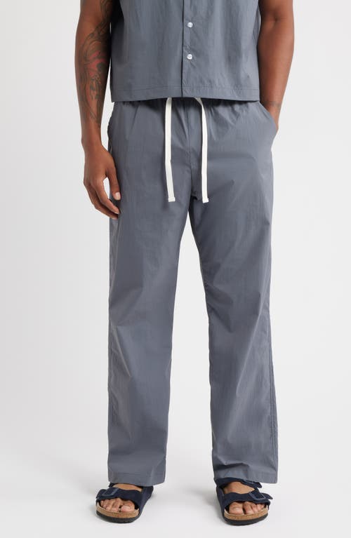 Rizort Kore Drawstring Nylon Pants In Blue