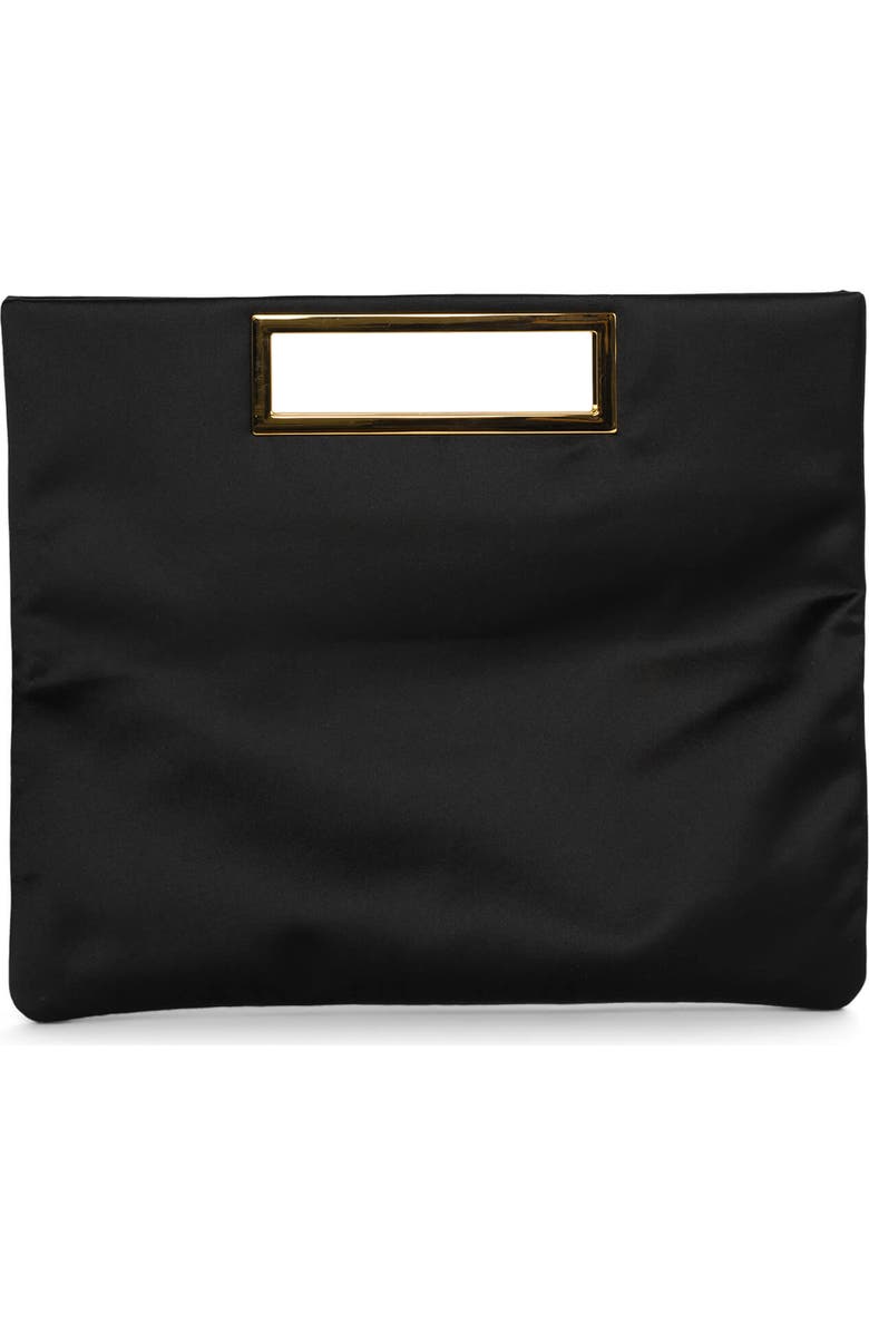 Jeffrey Campbell To-Go Satin Clutch, Main, color,