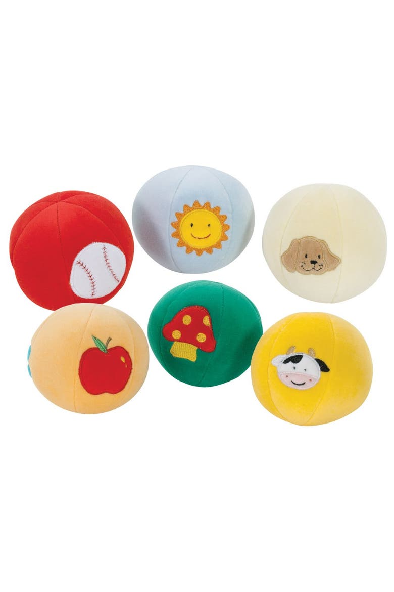 Soft-Color Ball - 6 Balls, Main, color, Multicolored