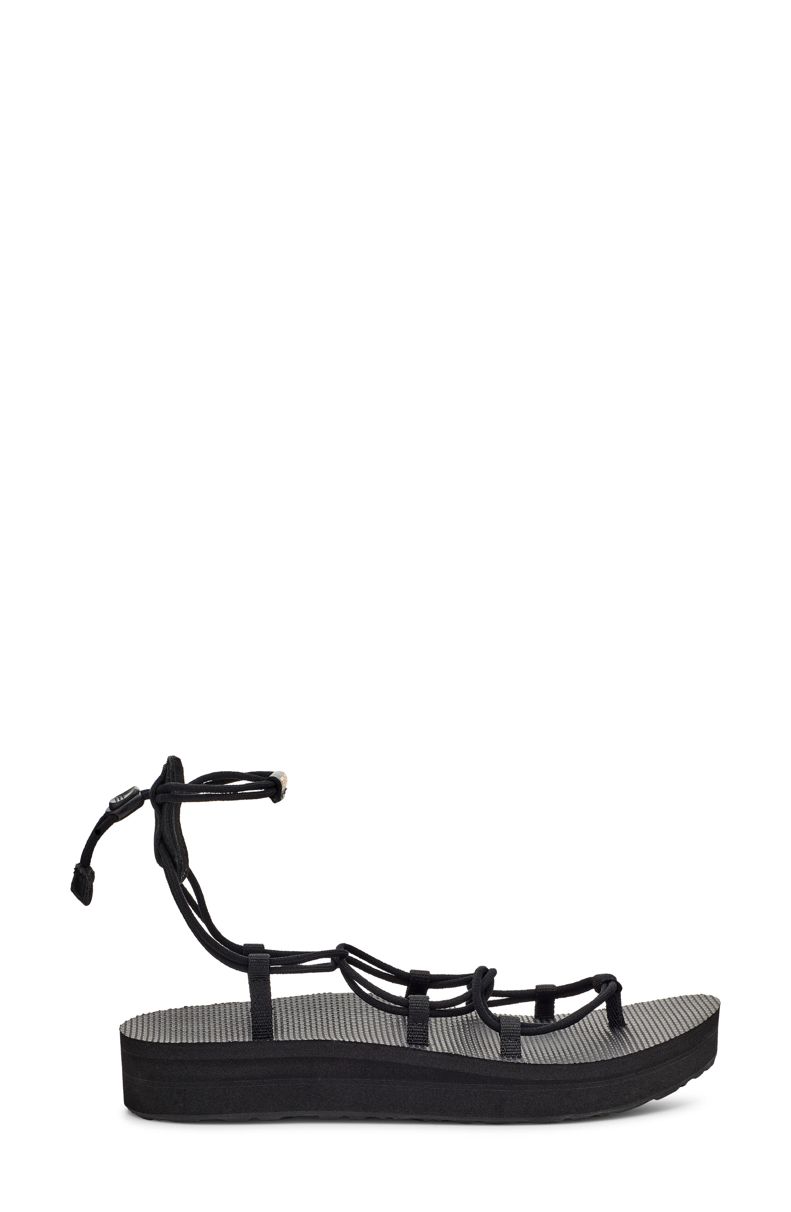 Teva Midform Infinity Gladiator Sandal, Alternate, color, Black