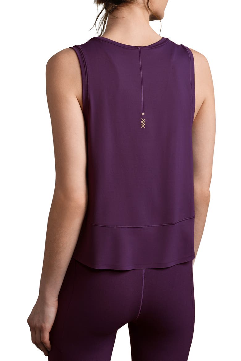 Serene Crop Performance Tank, Alternate, color, DARK BERRY