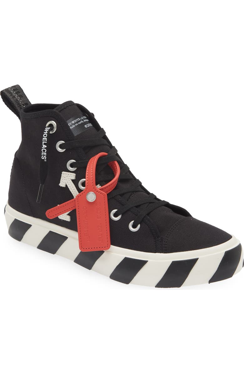 Off-White Mid Top Vulcanized Sneaker, Main, color,
