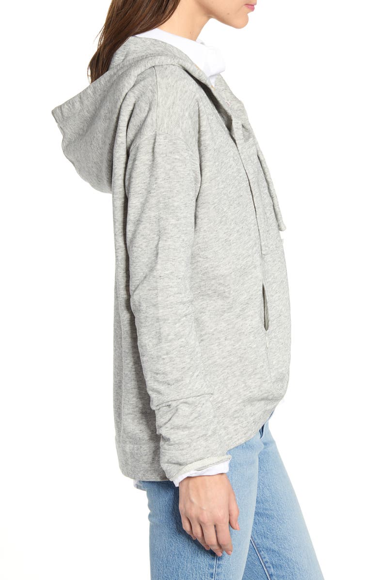 Alex Mill Baja Heather Fleece Hoodie, Alternate, color,