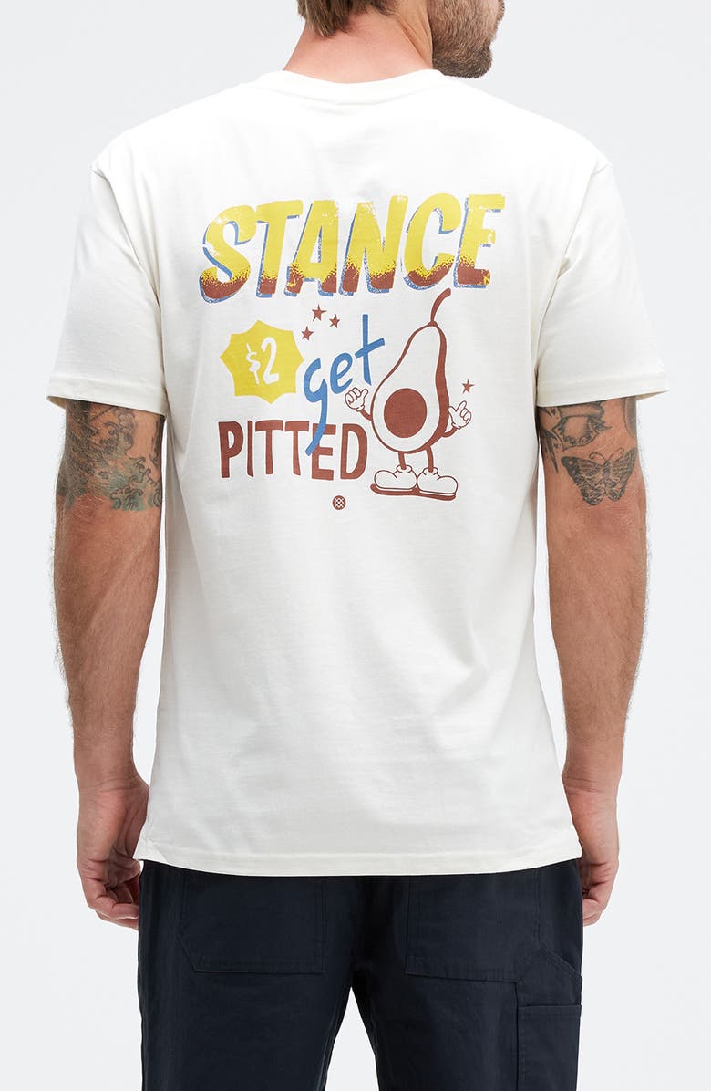 Stance Pitted Cotton Graphic T-Shirt, Alternate, color, Vintage White