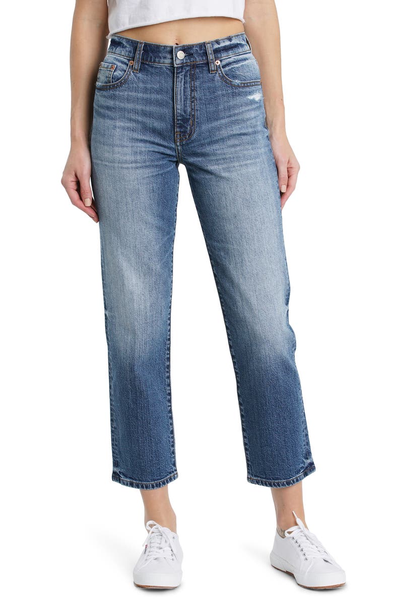 DAZE Straight Up High Waist Straight Leg Jeans, Main, color,