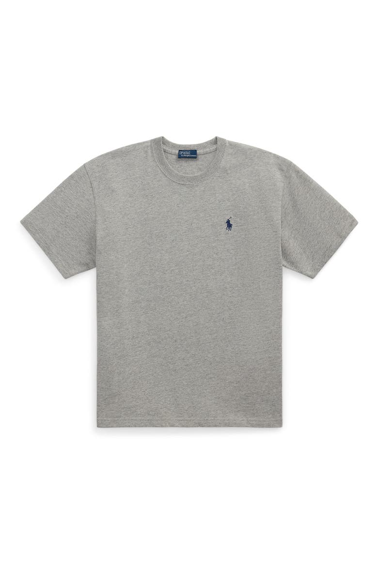Relaxed Cotton T-Shirt, Alternate, color, COBBLESTONE HEATHER