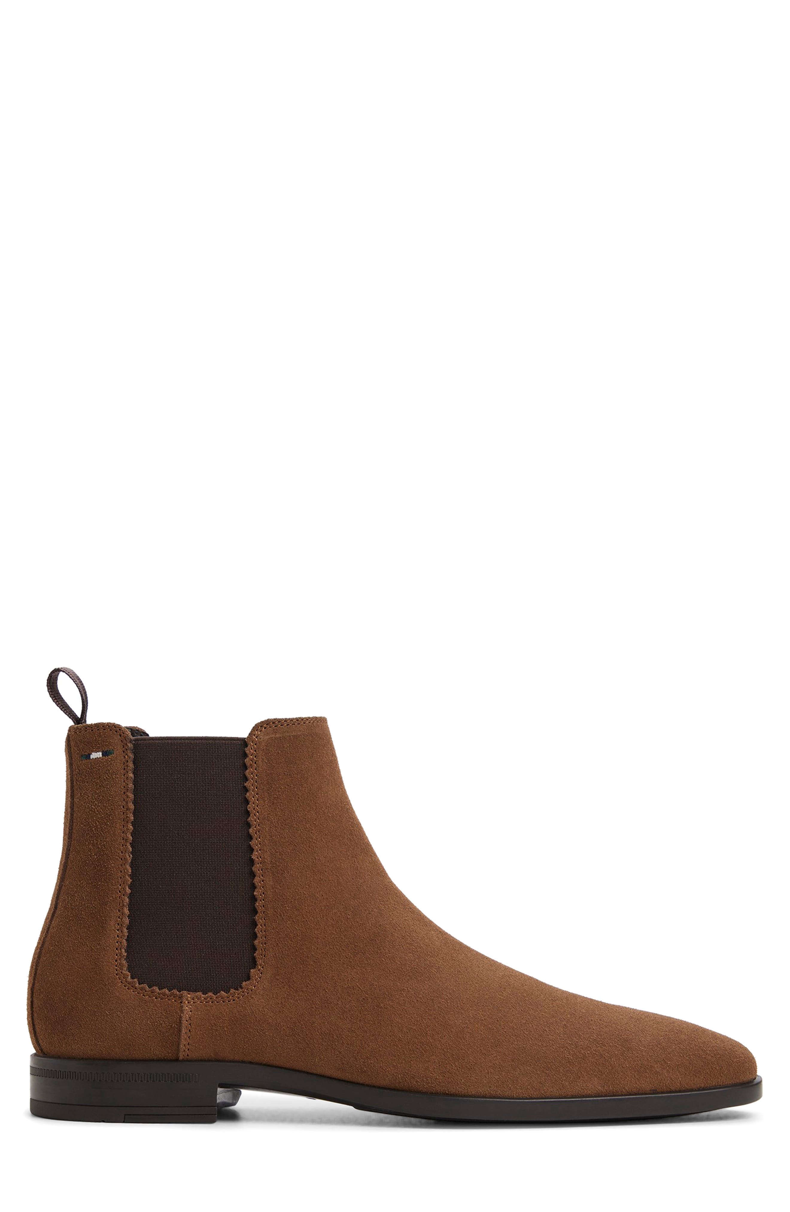 Norwich Plain Toe Chelsea Boot, Alternate, color, BROWN
