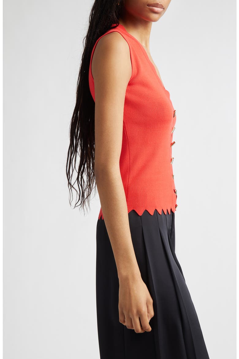 Bec Rib Sweater Vest, Alternate, color, CRIMSON
