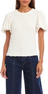 Karen Kane Puff Sleeve Textured Top