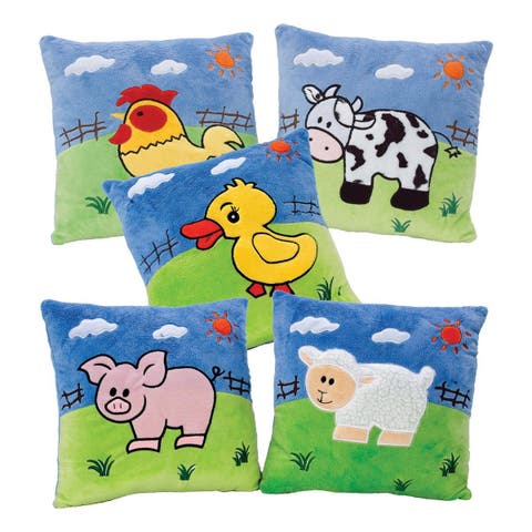 Farm Animal Pillows - Set of 5