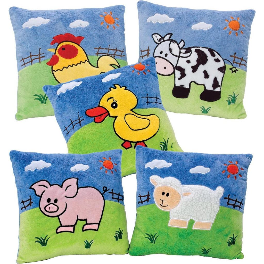 Kaplan Early Learning Company Farm Animal Pillows In Multi