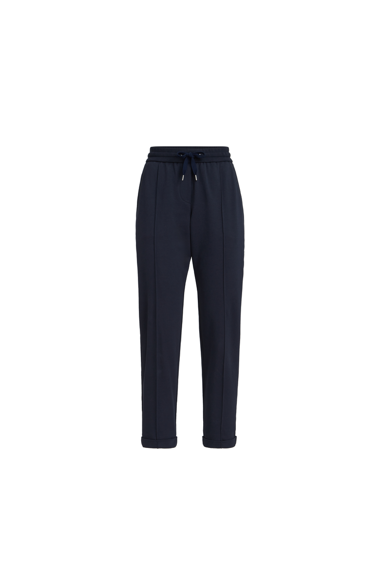 Brunello Cucinelli Track trousers with monili, Main, color, Blue