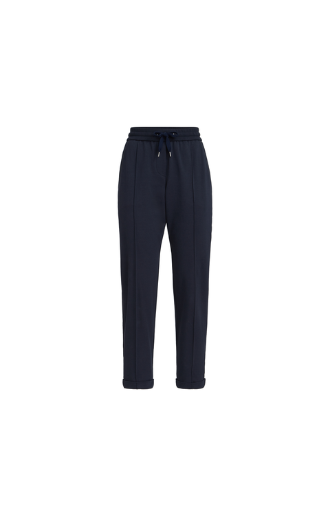 Track trousers with monili