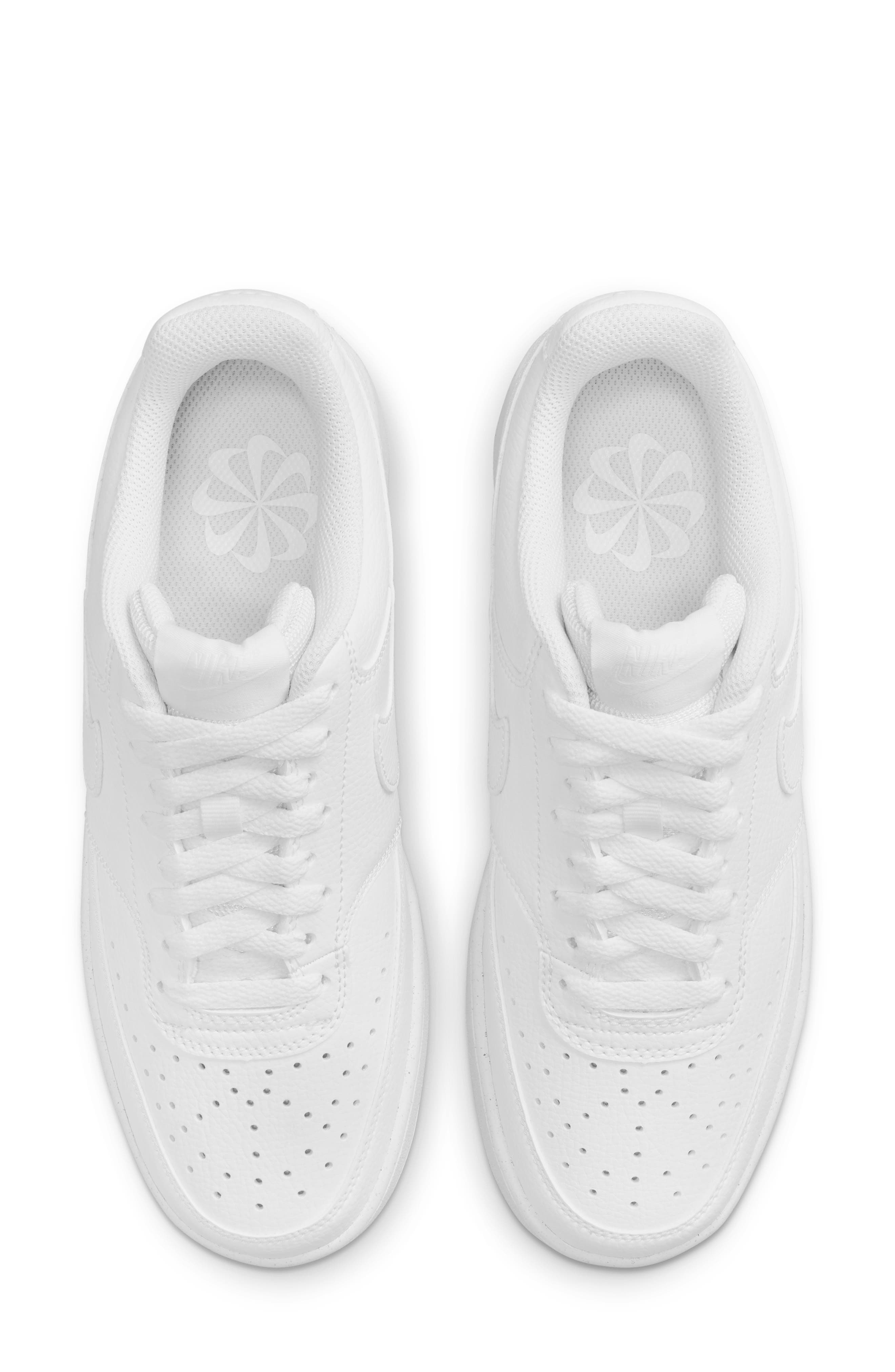 Nike Court Vision Low Sneaker, Alternate, color, 100 White/White/White