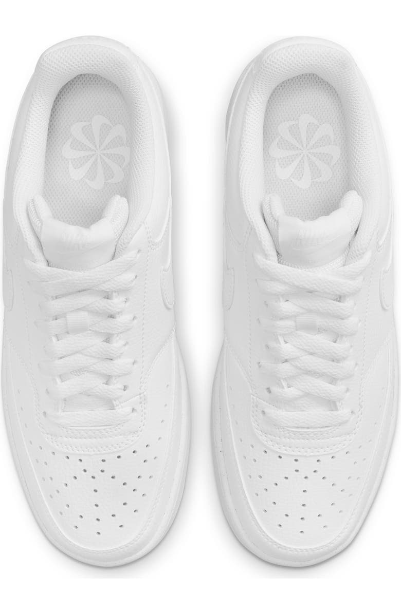 Nike Court Vision Low Sneaker, Alternate, color, 100 White/White/White