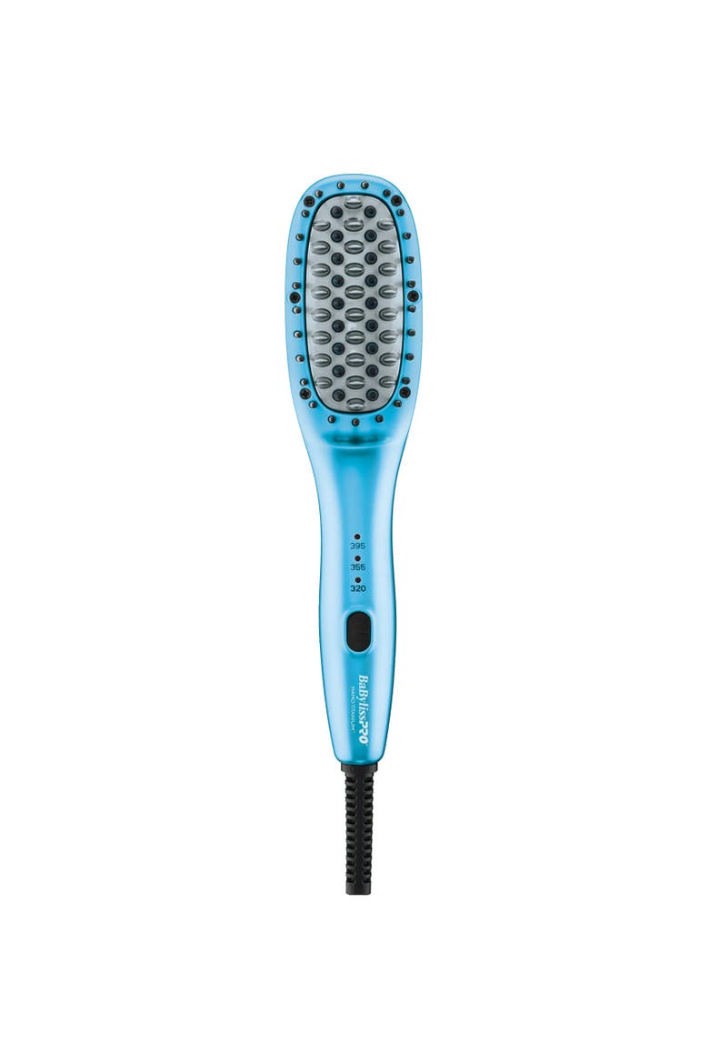 Nano Titanium Compact Thermal Paddle Brush, Main, color, Blue