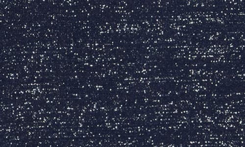 Derek Lam 10 Crosby Sparkle Tied Short Sleeve Sweater In Blue