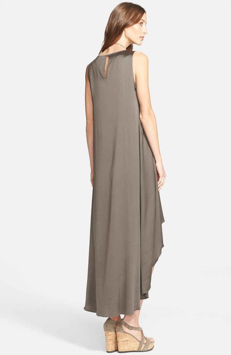 Fabiana Filippi High/Low Stretch Silk Dress, Alternate, color,