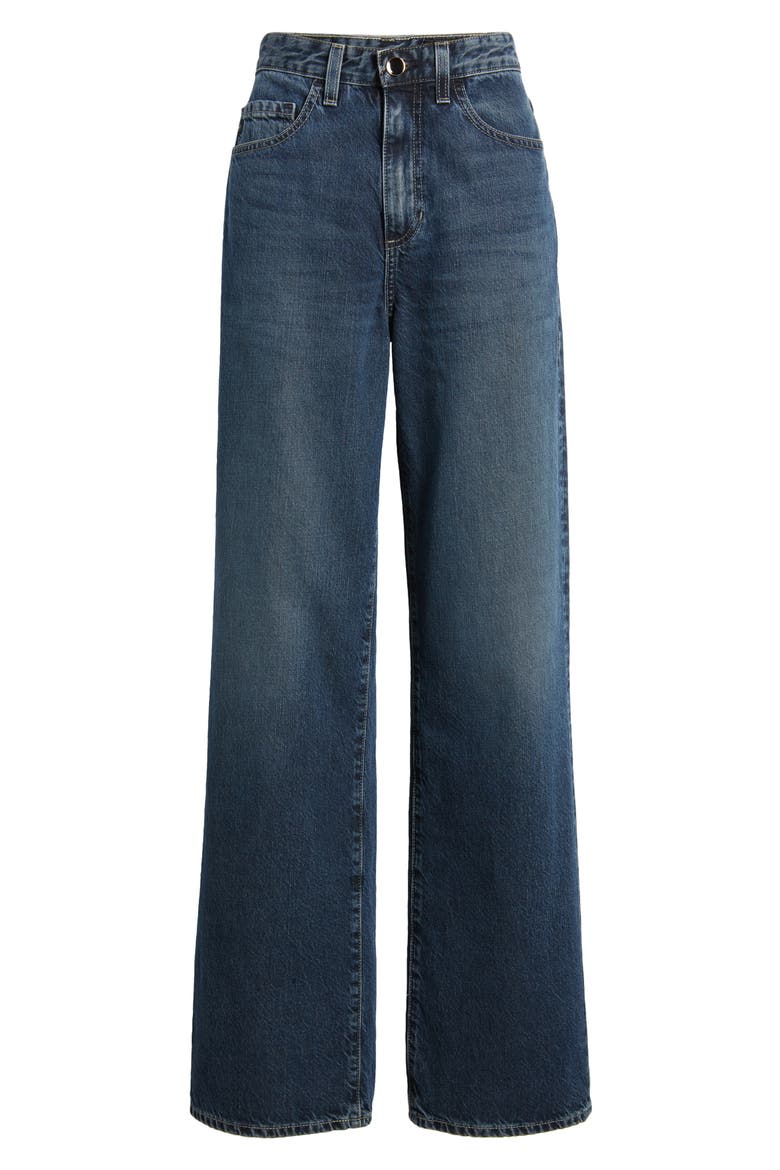Kora High Waist Wide Leg Jeans, Alternate, color, PALACE