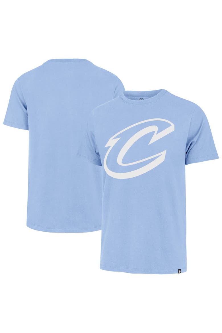 Men's '47  Light Blue Cleveland Cavaliers Franklin T-Shirt, Alternate, color, Light Blue