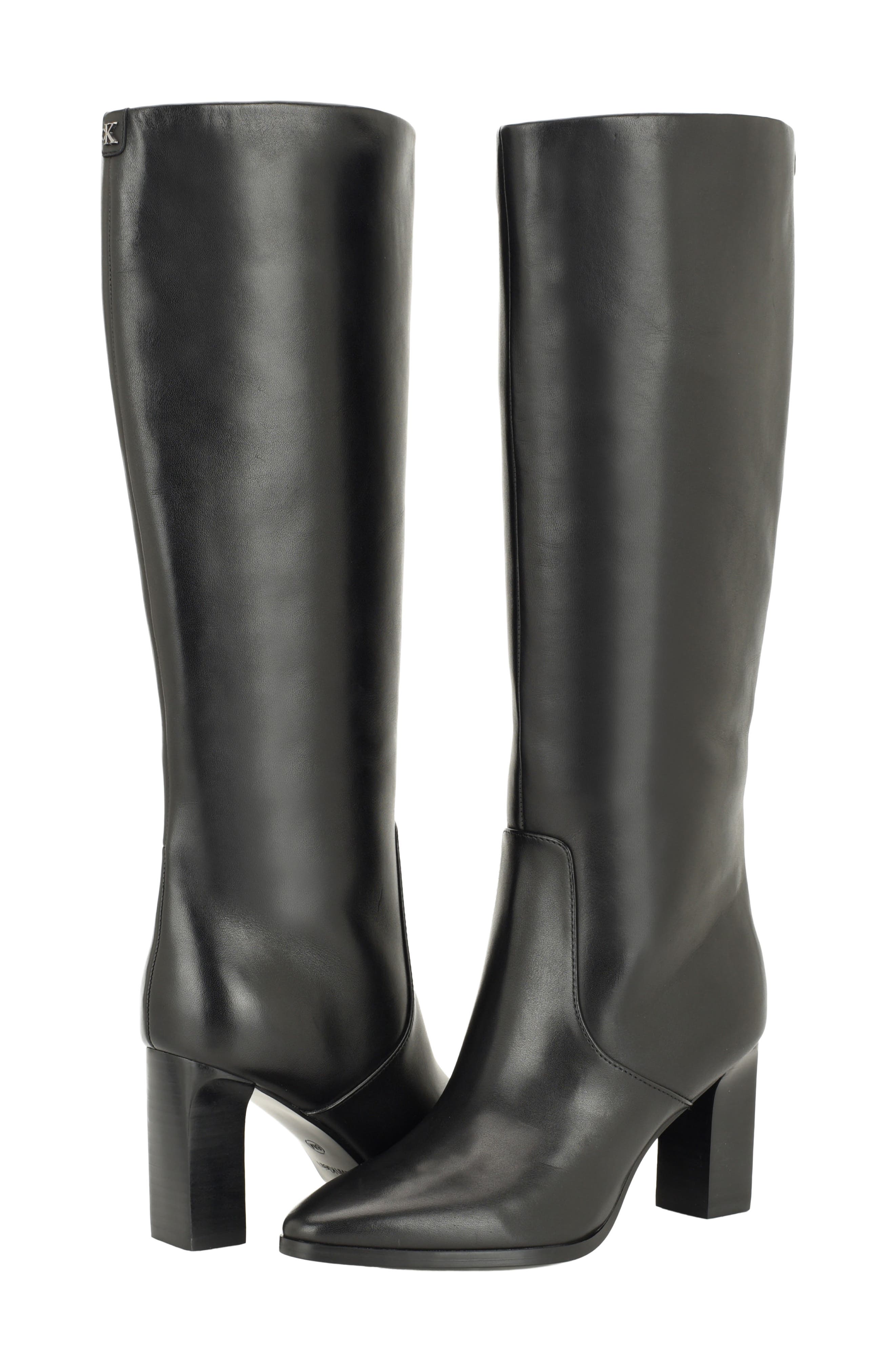 Darlea Knee High Boot, Alternate, color, BLACK LEATHER