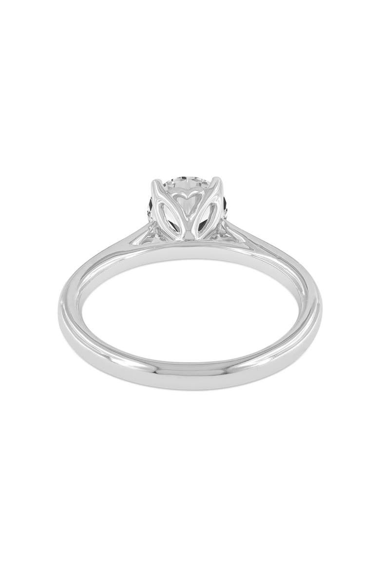 Neli 14K White Gold Round Shape Lab Grown Diamond Solitaire Ring - 1 Ct, Alternate, color, 14K White Gold