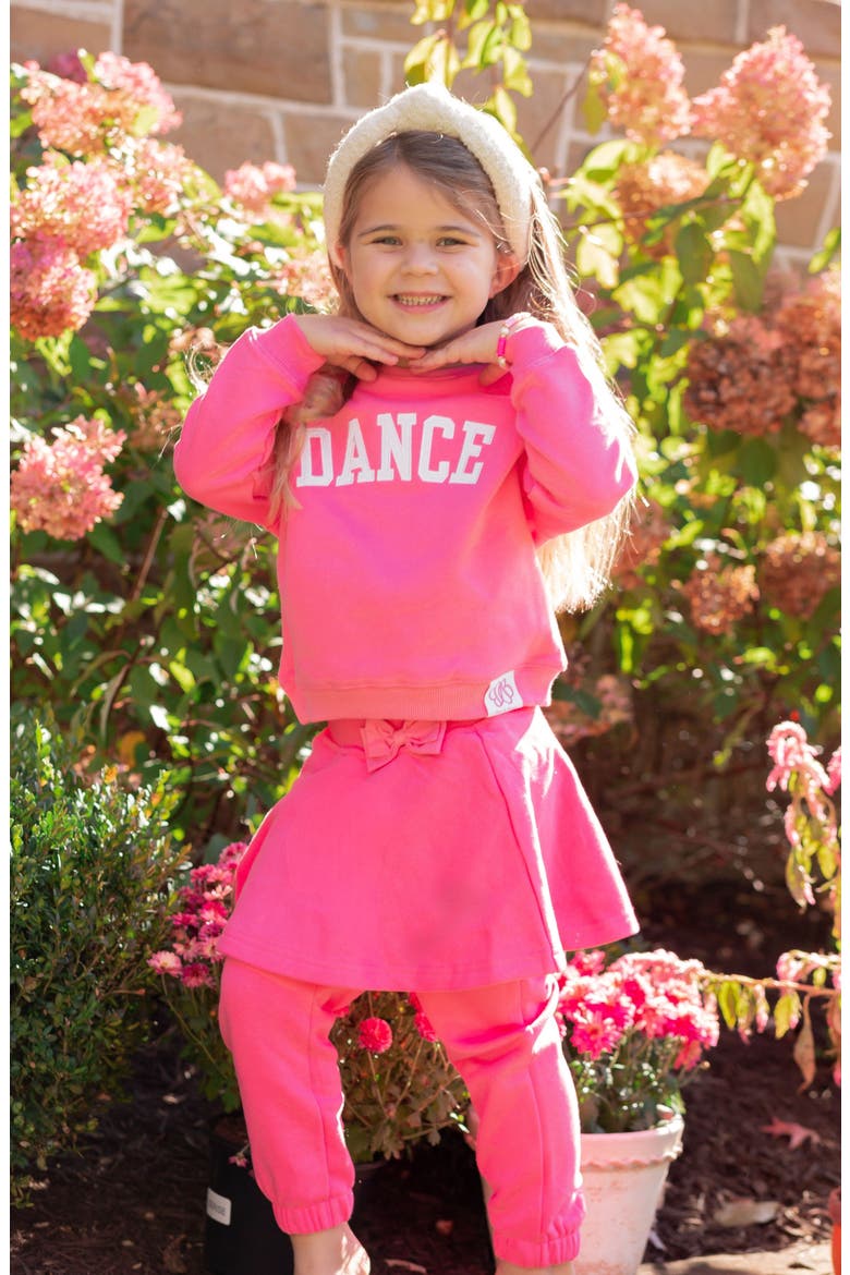 Dance Skirted Sweatsuit, Alternate, color, Hot Pink